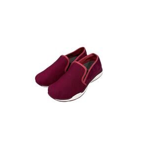 Kuru Kivi Women Size 9 Slip On Shoes Burgundy Suede Orthopedic Loafers Comfort